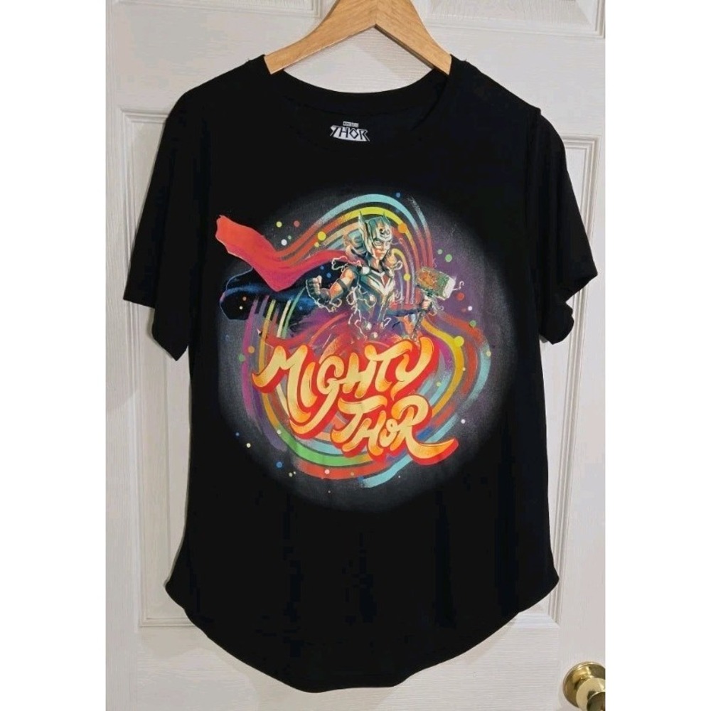 Marvel THOR T-Shirt XL (15-17) Juniors Love Thunder Mighty Thor NEW no Tag
